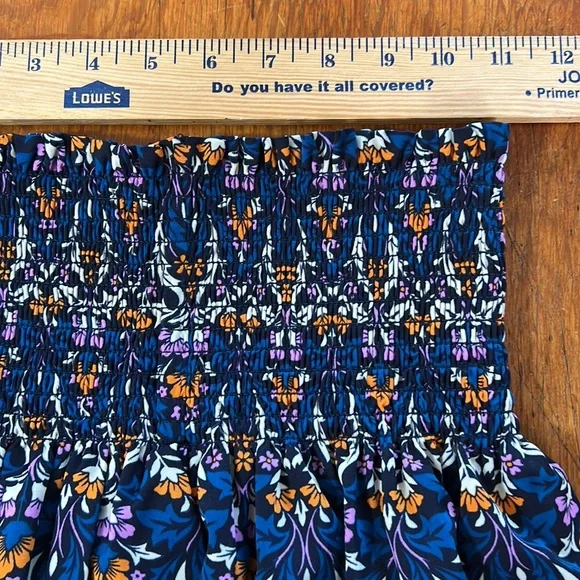JOY JOY Blue OLIVIA Print Smocked Shorts, NWT - Picture 8 of 10